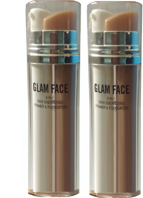 Gabbu GLAM FACE 2 IN 1 SKIN ENERGIZING FOUNDATION & PRIMER Foundation(BROWN 3, TRANSPARENT)