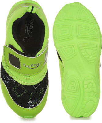 Footfun by Liberty Boys Slip on Sneakers(Green, P.green