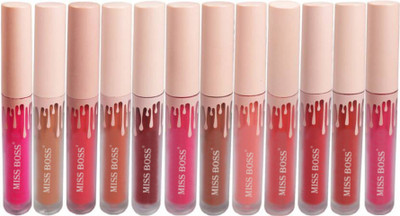 Miss Boss k Twelve Color Suit Matte Liquid Lipgloss Lipstick Shade-B(8 g, multicolor)
Miss Boss k Twelve Color Suit Matte Liquid Lipgloss Lipstick Shade-B(8 g, multicolor)