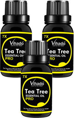 VIHADO Tea Tree Essential Oil for Skin, Hair and Acne care (10 ml) (Pack of 3)(10 ml)
VIHADO Tea Tree Essential Oil for Skin, Hair and Acne care (10 ml) (Pack of 3)(10 ml)