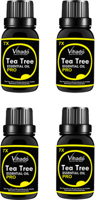 VIHADO Tea Tree Essential Oil 7x pro for Skin, Hair and Acne care (15 ml) (Pack of 4)(15 ml)
VIHADO Tea Tree Essential Oil 7x pro for Skin, Hair and Acne care (15 ml) (Pack of 4)(15 ml)