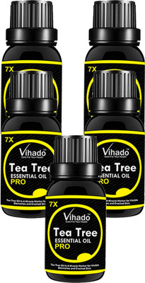 VIHADO Tea Tree Essential Oil 7x pro for Skin, Hair and Acne care (20 ml) (Pack of 5)(20 ml)
VIHADO Tea Tree Essential Oil 7x pro for Skin, Hair and Acne care (20 ml) (Pack of 5)(20 ml)