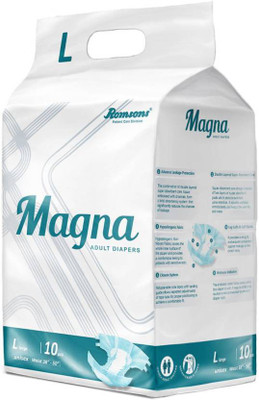 Magna Adult Diaper 50 Pcs, Waist Size 38”- 50” Adult Diapers - L(50 Pieces)
Magna Adult Diaper 50 Pcs, Waist Size 38”- 50” Adult Diapers - L(50 Pieces)