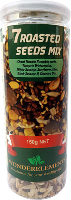 Wonderelements Mixed Seeds, Roasted Flax Seeds, Sunflower Seeds, Watermelon Seeds, Pumpkin Seeds, White Til, Sesame Seeds(150 g)
Wonderelements Mixed Seeds, Roasted Flax Seeds, Sunflower Seeds, Watermelon Seeds, Pumpkin Seeds, White Til, Sesame Seeds(150 g)
