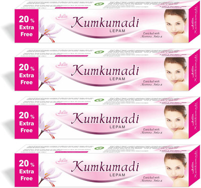 Jain Kumkumadi Lepam 30g Ayurvedic Fairness Cream(Pack of 4) (120 g)