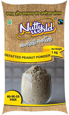 Nutty World Deffated Peanut Flour Dark Roast(1 kg)