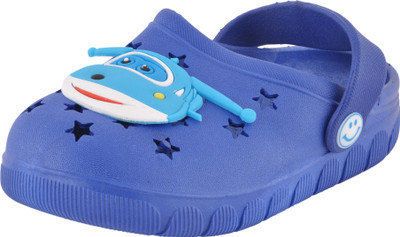 Yellow Bee Boys Sling Back Clogs(Dark Blue