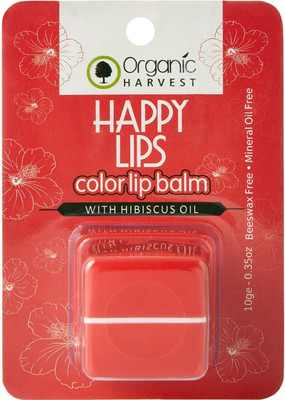Organic Harvest Red Lip Balm strawberry(Pack of: 1, 10 g)