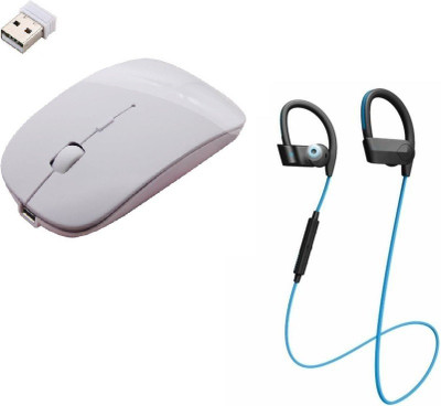 ROQ Wireless Bluetooth Headset With Mic With Ultra Slim Wireless Wireless Optical Gaming Mouse(USB, White,Blue)
ROQ Wireless Bluetooth Headset With Mic With Ultra Slim Wireless Wireless Optical Gaming Mouse(USB, White,Blue)