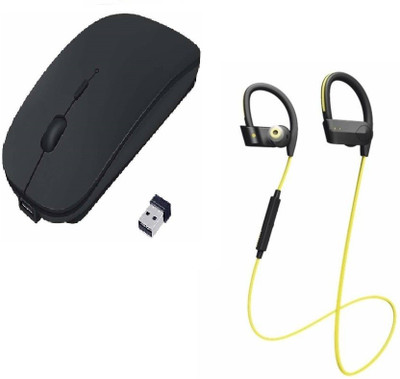 ROQ Wireless Bluetooth Headset With Mic With Ultra Slim Wireless Wireless Optical Gaming Mouse(USB, Black,Yellow)
ROQ Wireless Bluetooth Headset With Mic With Ultra Slim Wireless Wireless Optical Gaming Mouse(USB, Black,Yellow)