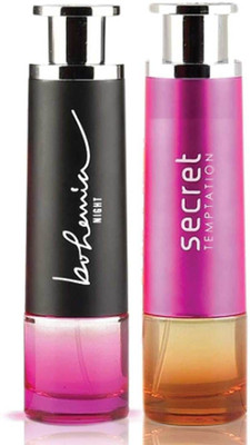 Secret Temptation Bohemia Night and Bohemia Day Edp (100 ml each ) For Women, Pack of 2 Perfume - 200 ml(For Men & Women)
Secret Temptation Bohemia Night and Bohemia Day Edp (100 ml each ) For Women, Pack of 2 Perfume - 200 ml(For Men & Women)