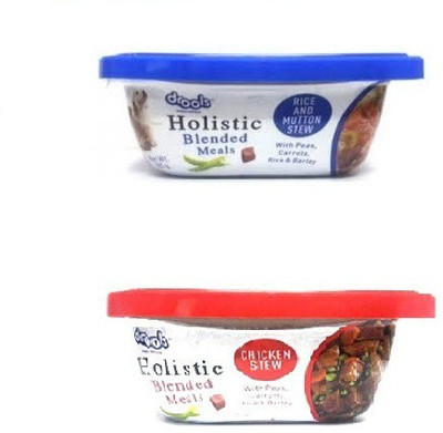 drools Holistic Blended meals 285 g With Peas ,carrots , Rice and barley (Chicken Stew , With Rice and Mutton Stew ) , For best health gaining , Protein , calcium , high energy , Nutrition , minerals , Crude Fibre , Fat pack of 2 combo pack Chicken, Rice,
drools Holistic Blended meals 285 g With Peas ,carrots , Rice and barley (Chicken Stew , With Rice and Mutton Stew ) , For best health gaining , Protein , calcium , high energy , Nutrition , minerals , Crude Fibre , Fat pack of 2 combo pack Chicken, Rice,