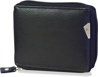 My Pac Db Men Black Genuine Leather Wallet(6 Card Slots)