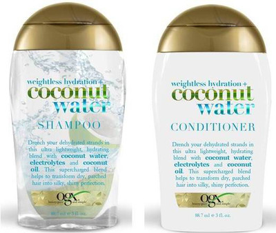 ogx Weightless Hydration Coconut Water Shampoo & Conditioner Combo 88.7 Ml(Set of 2)