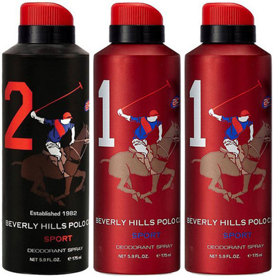 Beverly Hills Polo Club One No. 2 and Two No. 1 Deodorant Spray - For Men(525 ml, Pack of 3)
Beverly Hills Polo Club One No. 2 and Two No. 1 Deodorant Spray - For Men(525 ml, Pack of 3)
