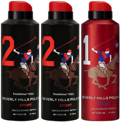 Beverly Hills Polo Club Two No. 2 and One No. 1 Deodorant Spray - For Men(525 ml, Pack of 3)
Beverly Hills Polo Club Two No. 2 and One No. 1 Deodorant Spray - For Men(525 ml, Pack of 3)