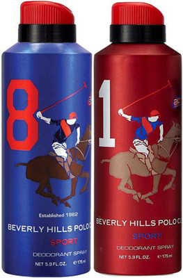 Beverly Hills Polo Club One No. 8 and One No. 1 Deodorant Spray - For Men(350 ml, Pack of 2)
Beverly Hills Polo Club One No. 8 and One No. 1 Deodorant Spray - For Men(350 ml, Pack of 2)