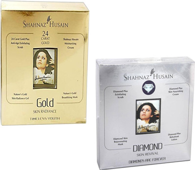 Shahnaz Husain Timeless Diamond & GoldFacial Kit (combo),Excellent For Young Girls 40 g(Set of 2)
Shahnaz Husain Timeless Diamond & GoldFacial Kit (combo),Excellent For Young Girls 40 g(Set of 2)