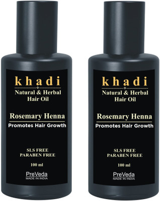 PreVeda Khadi Natural & Premium Rosemary Henna Hair Oil | Ayurvedic 100% Herbal (Pack of 2 ) Hair Oil(200 ml)
PreVeda Khadi Natural & Premium Rosemary Henna Hair Oil | Ayurvedic 100% Herbal (Pack of 2 ) Hair Oil(200 ml)