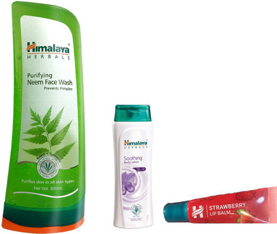 Himalaya Purifying Neem Face Wash, Soothing Body Lotion, Strawberry Lip Balm(Set of 3)
Himalaya Purifying Neem Face Wash, Soothing Body Lotion, Strawberry Lip Balm(Set of 3)