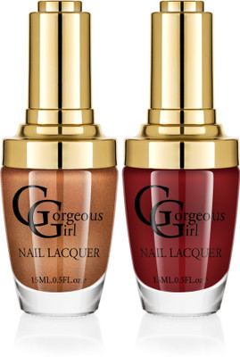 Gorgeous Girl Glossy Nail Lacquer Bulganian Rose-04 & Copper Glitter-37(Pack of 2)
Gorgeous Girl Glossy Nail Lacquer Bulganian Rose-04 & Copper Glitter-37(Pack of 2)