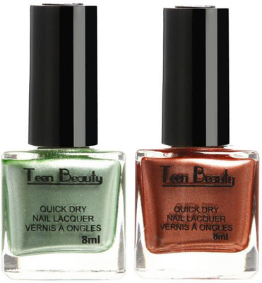 Teen Beauty Dual Pack - 214 Light Green, Orange(Pack of 2)