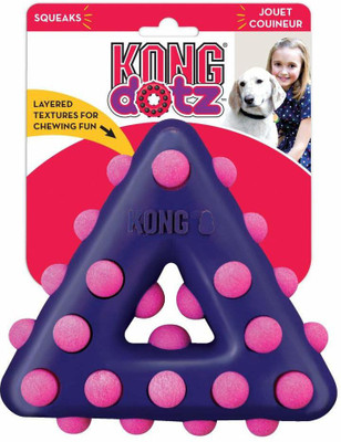 Kong Dotz Squeaky |Chewing Fun| Layered Rubber Dog Chew Toys (Triangle, Large) Rubber Squeaky Toy For Dog
Kong Dotz Squeaky |Chewing Fun| Layered Rubber Dog Chew Toys (Triangle, Large) Rubber Squeaky Toy For Dog