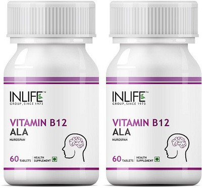 Inlife Vitamin B12 (Methylcobalamine) Supplement 1500 mcg - 60 Tablets (2 Pack)(120 No)
Inlife Vitamin B12 (Methylcobalamine) Supplement 1500 mcg - 60 Tablets (2 Pack)(120 No)