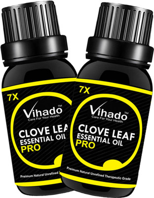 VIHADO 100% pure and natural Clove Essential Oil 7x Pro (10 ml) (Pack of 2)(10 ml)
VIHADO 100% pure and natural Clove Essential Oil 7x Pro (10 ml) (Pack of 2)(10 ml)