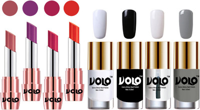 Volo Ultra HD Shine Nail Polish and Creamy With Matte Lipsticks Combo(Set of 8)
Volo Ultra HD Shine Nail Polish and Creamy With Matte Lipsticks Combo(Set of 8)