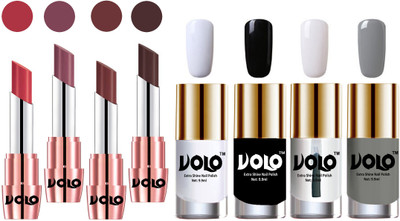 Volo Ultra HD Shine Nail Polish and Creamy With Matte Lipsticks Combo(Set of 8)
Volo Ultra HD Shine Nail Polish and Creamy With Matte Lipsticks Combo(Set of 8)