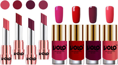Volo Ultra HD Shine Nail Polish and Creamy With Matte Lipsticks Combo(Set of 8)
Volo Ultra HD Shine Nail Polish and Creamy With Matte Lipsticks Combo(Set of 8)