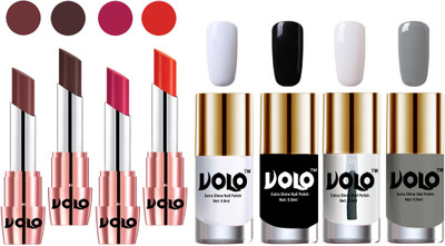 Volo Ultra HD Shine Nail Polish and Creamy With Matte Lipsticks Combo(Set of 8)
Volo Ultra HD Shine Nail Polish and Creamy With Matte Lipsticks Combo(Set of 8)