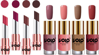 Volo Ultra HD Shine Nail Polish and Creamy With Matte Lipsticks Combo(Set of 8)
Volo Ultra HD Shine Nail Polish and Creamy With Matte Lipsticks Combo(Set of 8)