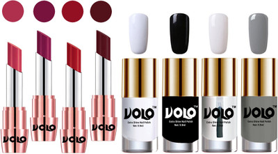 Volo Ultra HD Shine Nail Polish and Creamy With Matte Lipsticks Combo(Set of 8)
Volo Ultra HD Shine Nail Polish and Creamy With Matte Lipsticks Combo(Set of 8)
