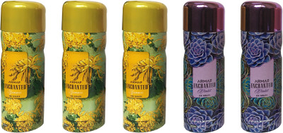 Armaf 3 ENCHANTED SUMMER AND 2 ENCHANTED VOILET (PACK OF 5) Body Spray - For Women(200 ml, Pack of 5)
Armaf 3 ENCHANTED SUMMER AND 2 ENCHANTED VOILET (PACK OF 5) Body Spray - For Women(200 ml, Pack of 5)
