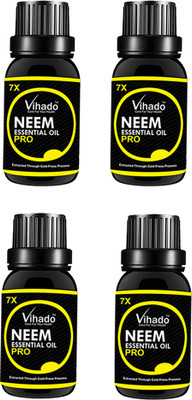 VIHADO 100% Pure Cold Pressed Neem Oil 7x Pro For Hair, Skin & Nails - Natural Insect Repellent Hair Oil (25 ml) (pack of 4) Hair Oil(25 ml)
VIHADO 100% Pure Cold Pressed Neem Oil 7x Pro For Hair, Skin & Nails - Natural Insect Repellent Hair Oil (25 ml) (pack of 4) Hair Oil(25 ml)