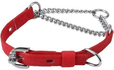 keneel Dog Collar & Chain(, red