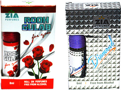 Zia ROOH GULAB & DIAMOND Special Malaysian Edition Floral Attar(Rose)