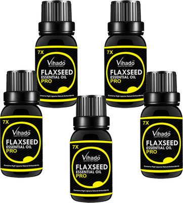VIHADO 100% Pure Flax Seed Oil 7x Pro (25 ml) (Pack of 5)(25 ml)