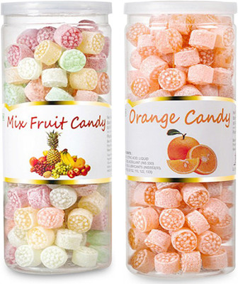 Shadani Mix Fruit Orange Dual Flavour Candy(Pack of 2)