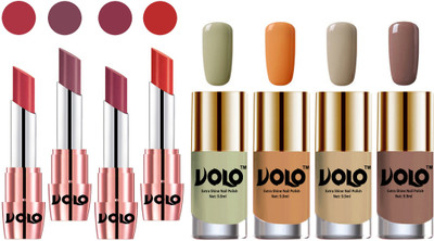 Volo Ultra HD Shine Nail Polish and Creamy With Matte Lipsticks Combo(Set of 8)
Volo Ultra HD Shine Nail Polish and Creamy With Matte Lipsticks Combo(Set of 8)