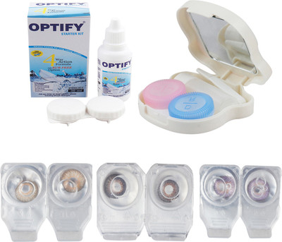Optify Combo Pack Monthly Color Contact Lens With Travel Kit Monthly Contact Lens(1, Brown_Brown_Violet, Pack of 3)
Optify Combo Pack Monthly Color Contact Lens With Travel Kit Monthly Contact Lens(1, Brown_Brown_Violet, Pack of 3)