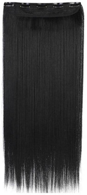 Vivian Dark Black Clip And Go In Fashion Long - Hair Extension