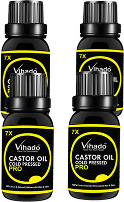 VIHADO Cold pressed castor oil Hair Oil 7x Pro (20 ml) (Pack of 4) Hair Oil(20 ml)
VIHADO Cold pressed castor oil Hair Oil 7x Pro (20 ml) (Pack of 4) Hair Oil(20 ml)