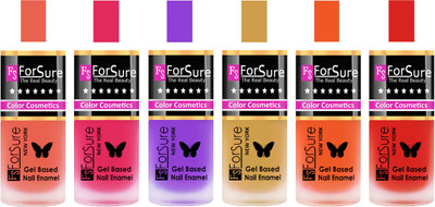 Forsure Peach, Pink, Purple, Golden, Orange, Red Velvet Matte Nail Polish (Set of 6 Nail Polish) Peach, Pink, Purple, Golden, Orange, Red(Pack of 6)
Forsure Peach, Pink, Purple, Golden, Orange, Red Velvet Matte Nail Polish (Set of 6 Nail Polish) Peach, Pink, Purple, Golden, Orange, Red(Pack of 6)
