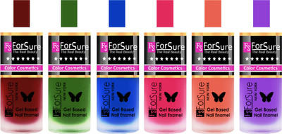 Forsure Maroon, Green, Blue, Pink, Peach, Purple Velvet Matte Nail Polish (Set of 6 Nail Polish) Maroon, Green, Blue, Pink, Peach, Purple(Pack of 6)
Forsure Maroon, Green, Blue, Pink, Peach, Purple Velvet Matte Nail Polish (Set of 6 Nail Polish) Maroon, Green, Blue, Pink, Peach, Purple(Pack of 6)
