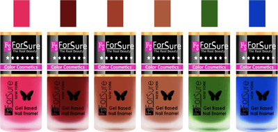 Forsure Pink, Maroon, Nude, Brown, Green, Blue Velvet Matte Nail Polish (Set of 6 Nail Polish) Pink, Maroon, Nude, Brown, Green, Blue(Pack of 6)
Forsure Pink, Maroon, Nude, Brown, Green, Blue Velvet Matte Nail Polish (Set of 6 Nail Polish) Pink, Maroon, Nude, Brown, Green, Blue(Pack of 6)