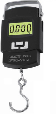 Granny Smith Portable Hanging Luggage Weight Machine Digital for Weighing Household Items Capacity 50 Kg Pocket Weighing Scale(Black)
Granny Smith Portable Hanging Luggage Weight Machine Digital for Weighing Household Items Capacity 50 Kg Pocket Weighing Scale(Black)