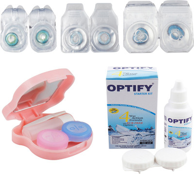 Optify Combo Pack Monthly Color Contact Lens With Travel Kit Monthly Contact Lens(1, Green Turquoise_Blue_Deep Blue, Pack of 3)
Optify Combo Pack Monthly Color Contact Lens With Travel Kit Monthly Contact Lens(1, Green Turquoise_Blue_Deep Blue, Pack of 3)